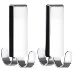 Cârlig pentru prosop VIESTE, suport dublu pentru montare pe ușa dușului - WENKO