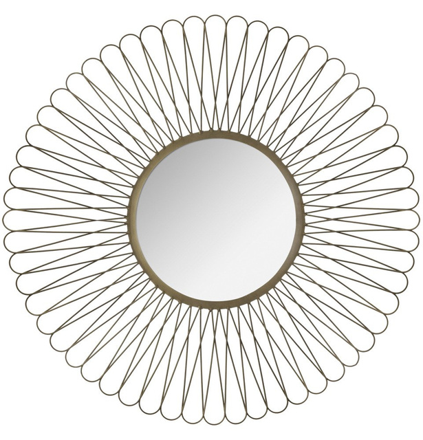 Oglinda de perete in cadru metalic