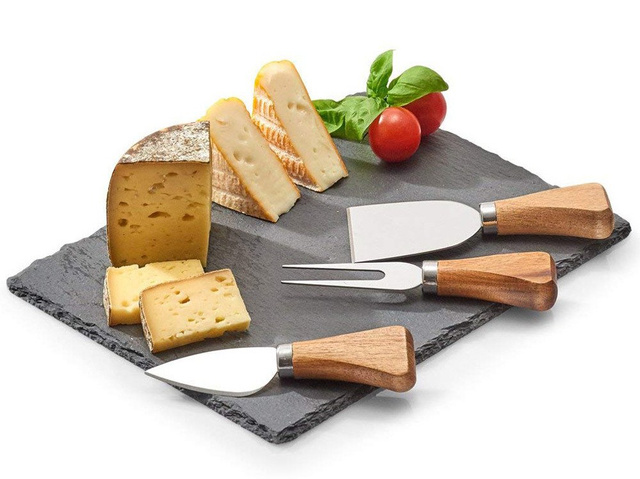Set 4 piese pentru servirea brânzeturilor, 24x18x0,4 cm, Zeller