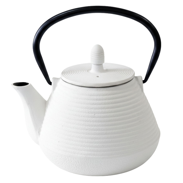 Ceainic din fontă cu infuzor YUKI, 1000 ml, alb