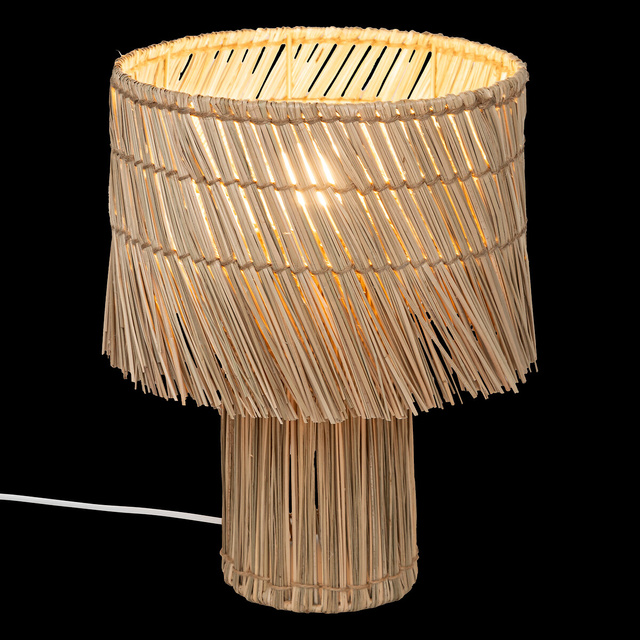 Lampă de masă Yoni iarbă de mare naturală înălțime 34 cm