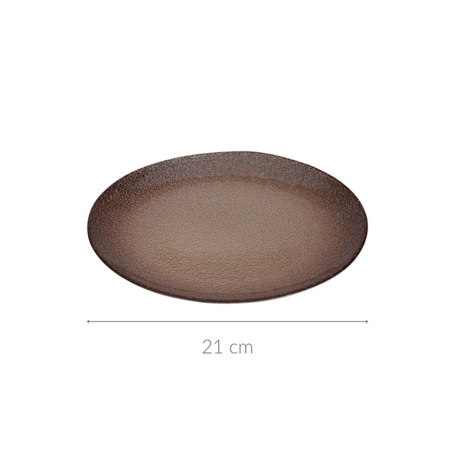 Farfurie de desert din sticlă BERYT, Ø 21 cm