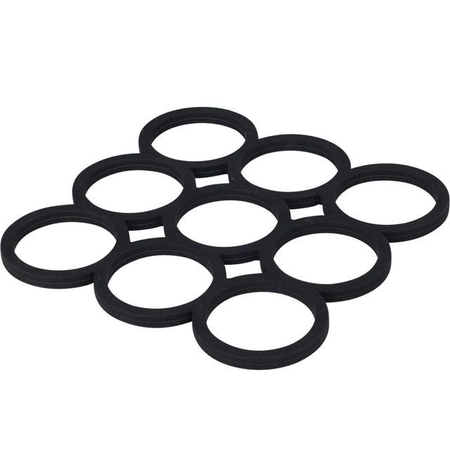 Tăviță din silicon pentru oală fierbinte, neagră