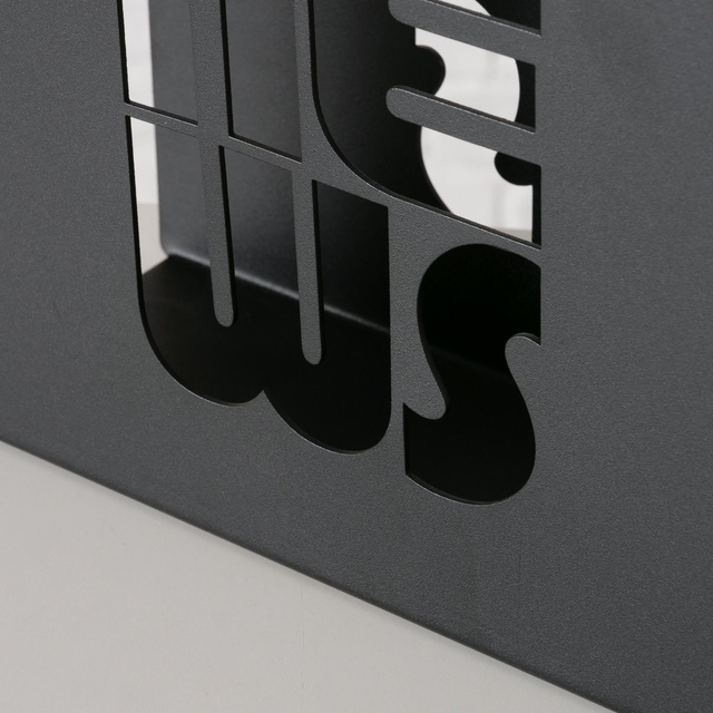 NEWS stand de ziare metalic, 20 x 10 cm