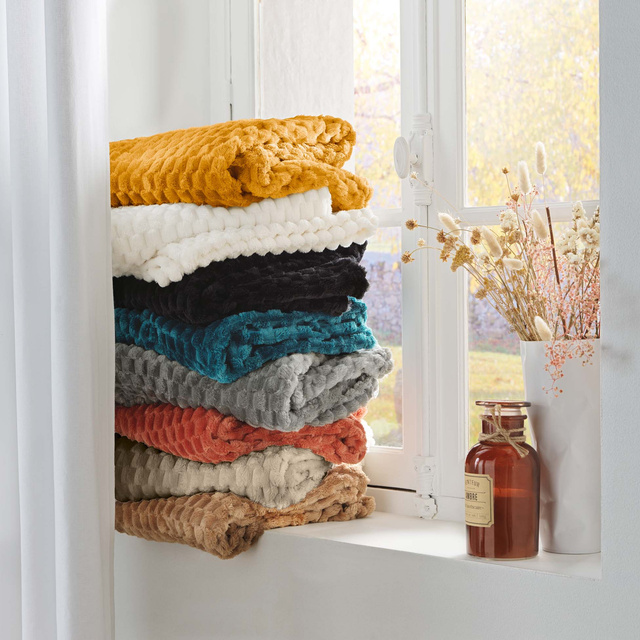 Pătură din flanel 125 x 150 cm FROSTY, marină