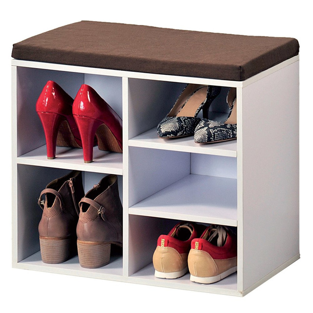 Comoda cu scaun pantofi, din lemn