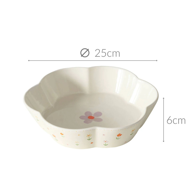 Vas de copt model floral Blumi, 26 x 6 cm