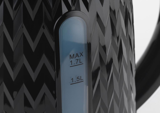 Fierbător electric negru 2200 W CHEVRON, 1,7 l