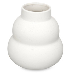 Vaza WIDE ceramica, forma bule, alba