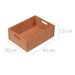 Cutie depozitare cu manere, lemn de fag, 30 x 20 cm, Kesper