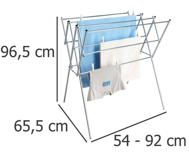 Uscător telescopic pentru rufe, lenjerie, prosoape