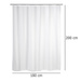 Cortină de duș, PEVA, 180x200 cm, WENKO, albă
