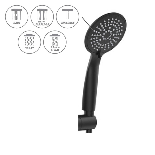 Set de dus cu reglarea jetului, Young Eco, WENKO