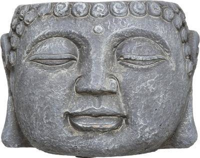 Ghiveci Buddha, Ø 11,5 cm, gr, gri