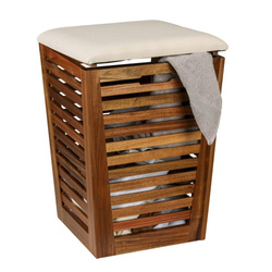 Coș de rufe cu șezut FONDI, înălțime 56 cm