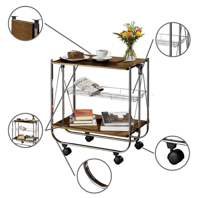 Masa de bar pe roți DELUXE DINETT, WENKO, model 2