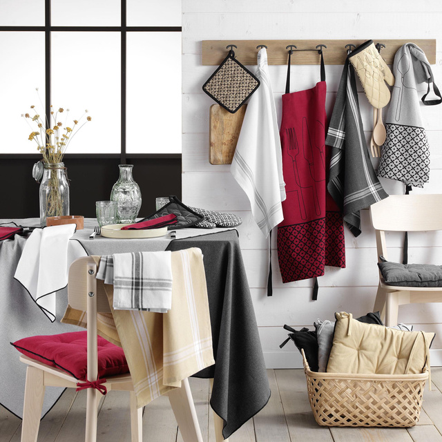 Set 2 prosoape de bucatarie CUISILINE, 50 x 70 cm