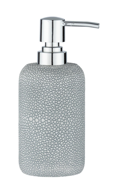Distribuitor de sapun lichid RAJA, efect piatra, 350 ml, gri, Wenko