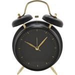 Ceas deșteptător în stil clasic cu indicatori aurii, metal, Ø 12 cm