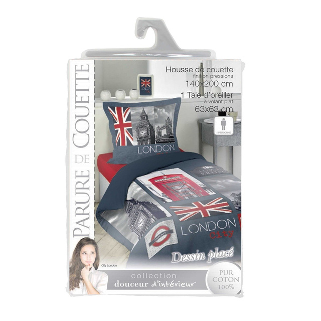 Lenjerie de pat COUNT PRINT, 140 x 200 cm