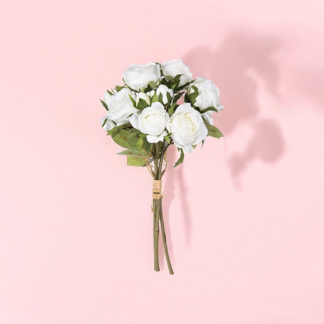 Flori artificiale pentru vaza, buchet de trandafiri, 40 cm