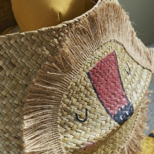 Coș pentru jucării cu mânere THE KING OF THE JUNGLE, din iută