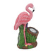 Figurină flamingo de grădină cu reflector, 24 x 24 x 10,5 cm