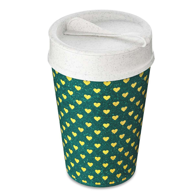 Cana termica ISO TO GO, 400 ml, model geometric, KOZIOL