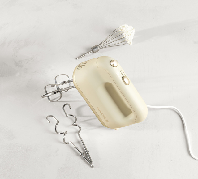 Mixer de mână 250 W SALTER, 5 viteze, 3 accesorii