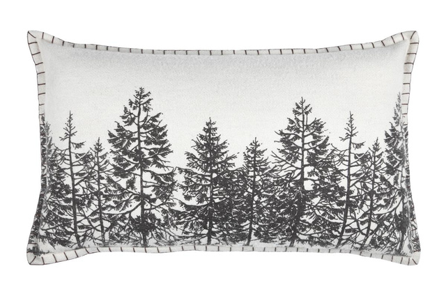 Perna decorativă LANDRY cu brăduți, 35 x 60 cm