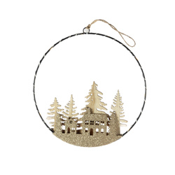 Decorațiune de Crăciun cu LED pentru suspendare, Ø 20 cm