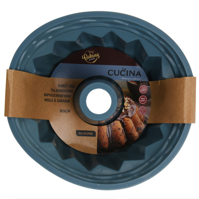 Forma pentru guguluf, silicon, Ø 24 albastru