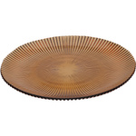 Farfurie de desert striată AMBER, Ø 21 cm