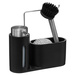 Set distribuitor lichid de spălat vase + perie + sârmă de oțel, negru