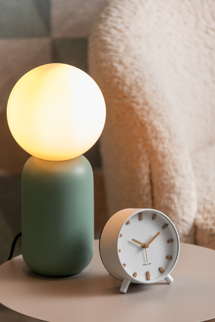 Ceas deșteptător în stil scandinav GRACE, Ø 11 cm