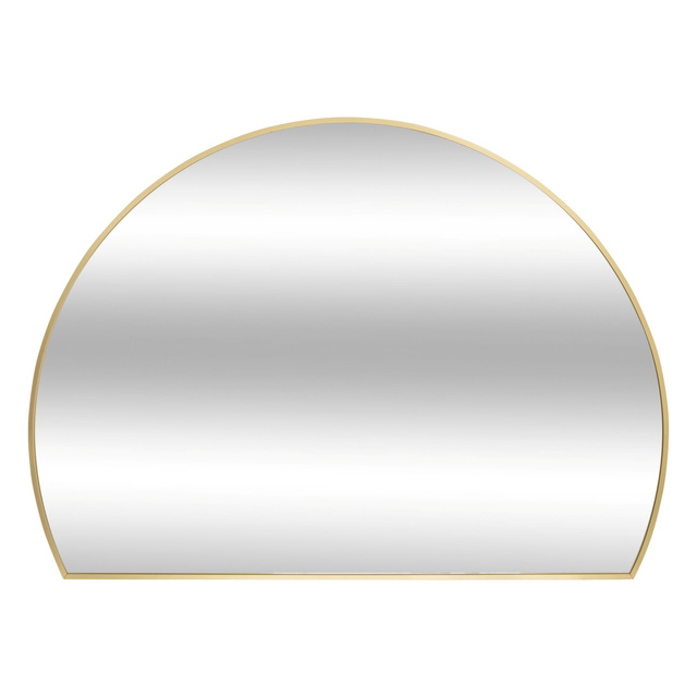 Oglindă semicirculară pentru hol ALICE, cadru metalic, 90 x 65 cm, aurie