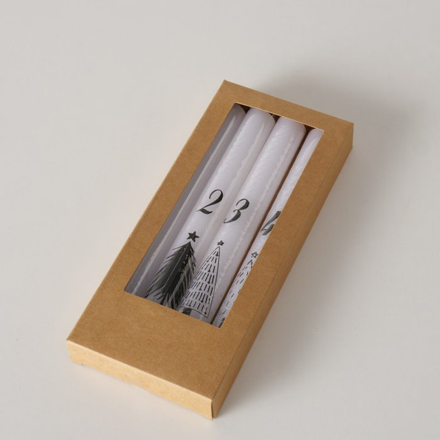 Lumânări adventiste conice cu numere ADA, 20 cm