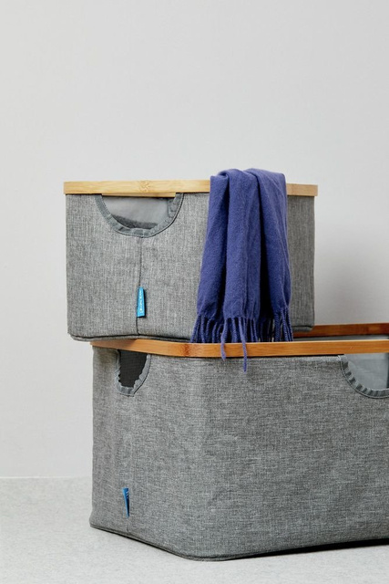 Coș de depozitare BAHARI BAMBOO cu mânere, Wenko