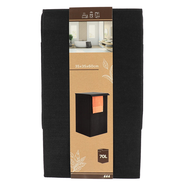 Coș de rufe textil LAGOM, închis, 70 l