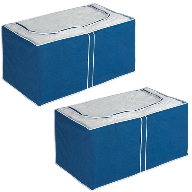 Husa pentru lenjerie de pat, haine Jumbobox AIR, 91 x 53 x 48 cm - 2 bucati in set, WENKO