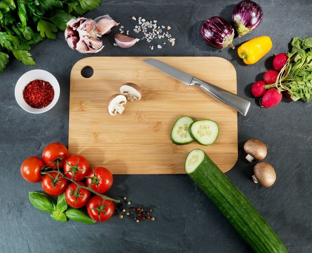 Tocator din bambus M, 28 x 20 cm, Wenko