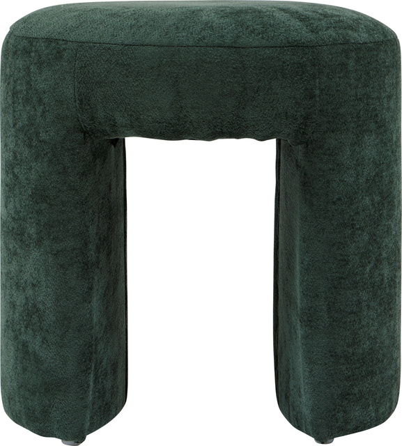 Puf tapițat arc JIN, Ø 38 cm