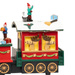 Scenă de sărbătoare, trenul lui Moș Crăciun, mobil cu sunet, 38 cm