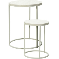 Set de mese de cafea rotunde SELI, 2 bucăți