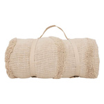 Cuvertura de pat din bumbac DAISE, bej, 240 x 260 cm