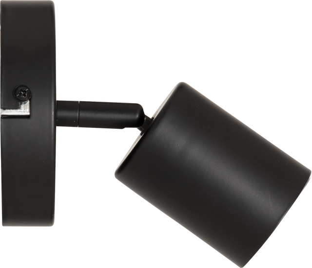 Aplica metalică clasică reglabilă VICO, Ø 10 cm, neagră