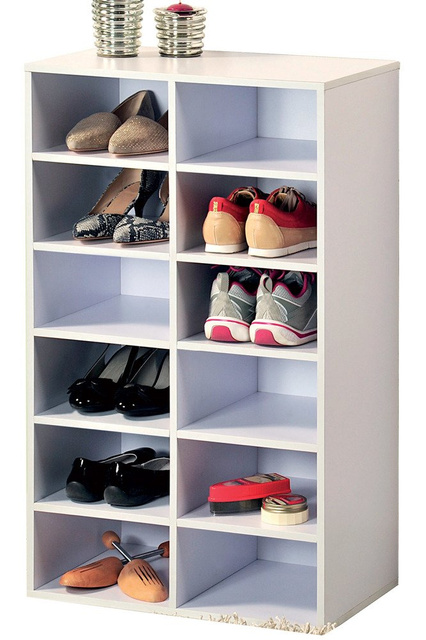 Dulap de pantofi din lemn, pentru până la 12 perechi de pantofi