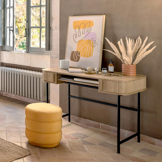 Birou COLVA, efect lemn de stejar, 105 x 60 x 75,1 cm