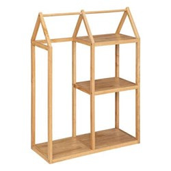 Raft in forma de casă, lemn, înălțime 115 cm