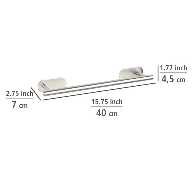 Suport pentru prosoape Turbo-Loc OREA, oțel inoxidabil, WENKO